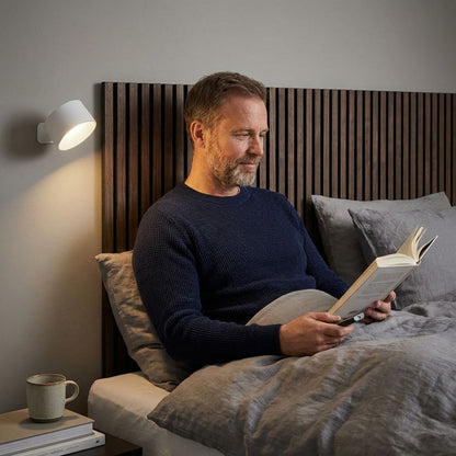 LumiHub Rotatie Wandlamp – Draadloos & Dimbaar Comfortlicht