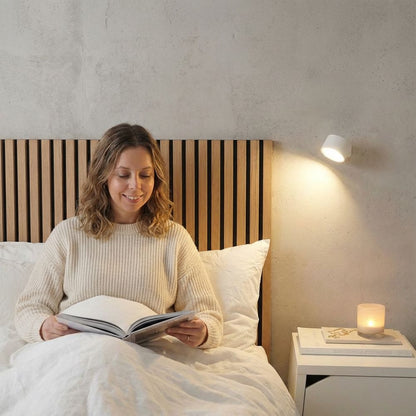 LumiHub Rotatie Wandlamp – Draadloos & Dimbaar Comfortlicht