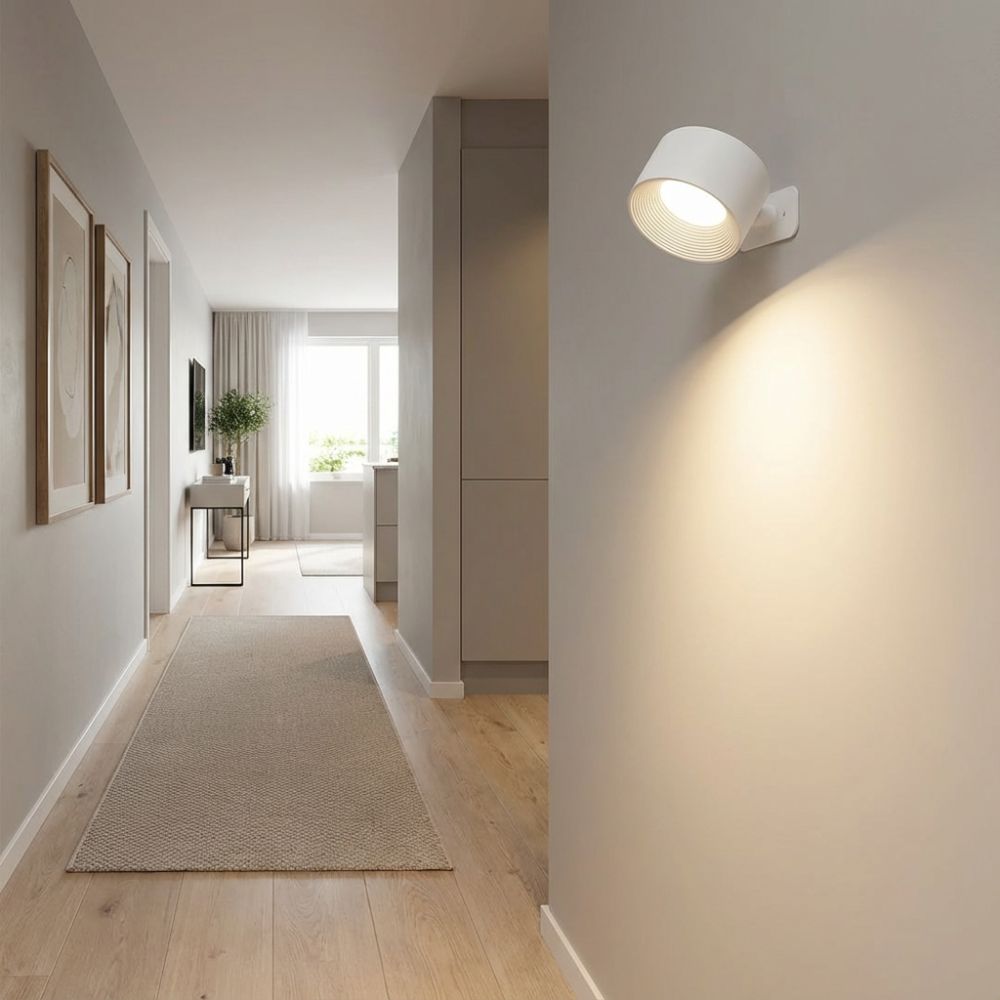 LumiHub Rotatie Wandlamp – Draadloos & Dimbaar Comfortlicht